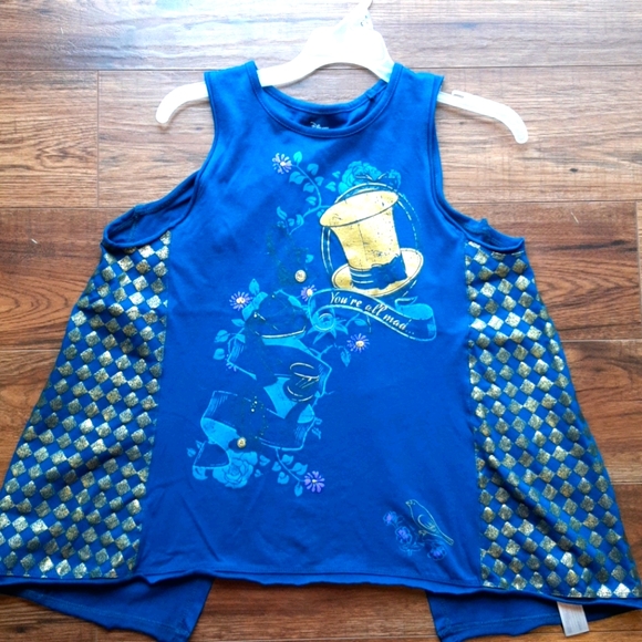 DISNEY Alice in Wonderland Split Tank top Medium